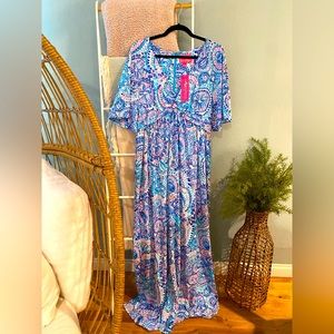 Lilly Pulitzer Minka sleeved maxi dress